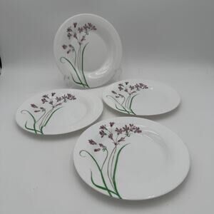 Set/4 Salad Plates Martha Stewart Everyday 7 3/4"  Pacific Wild Purple